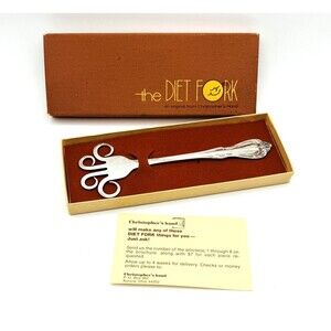 Vintage The Diet Fork Christopher’s Hand 1977 William Rogers Silver Plate Mexico